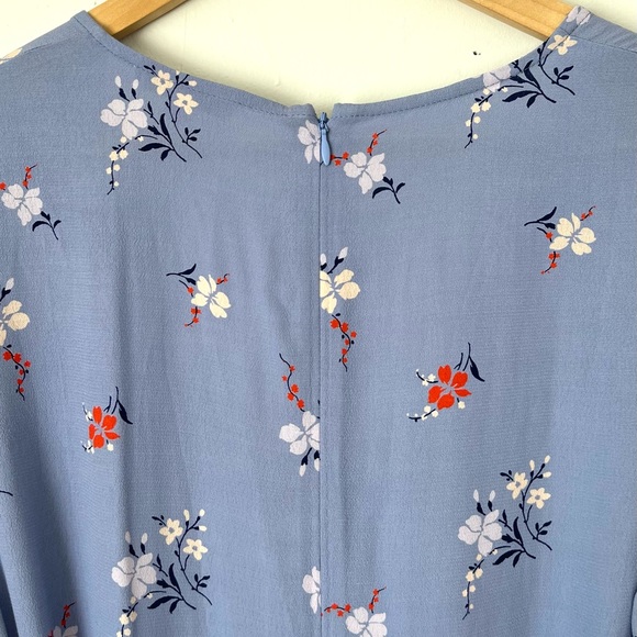 Madewell Button-Wrap Midi Dress in Aloha Floral - Picture 9 of 11